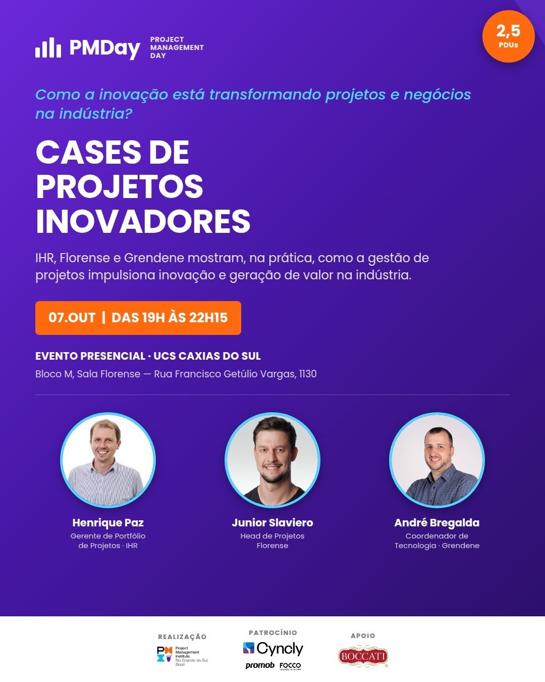 PMDay Indústria — Cases de Projetos Inovadores