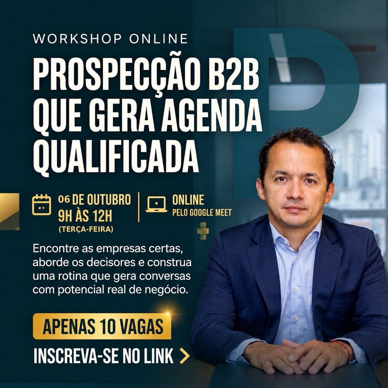 WORKSHOP online: Prospecção B2B que Gera Agenda Qualificada